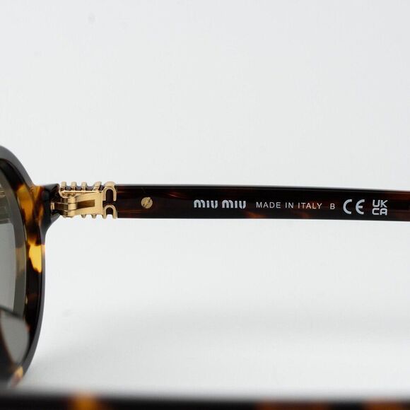 Miu Miu REGARD Women Sunglasses Havana Grey Mirror Silver MU04ZSF VAU07F REGARD main image 11